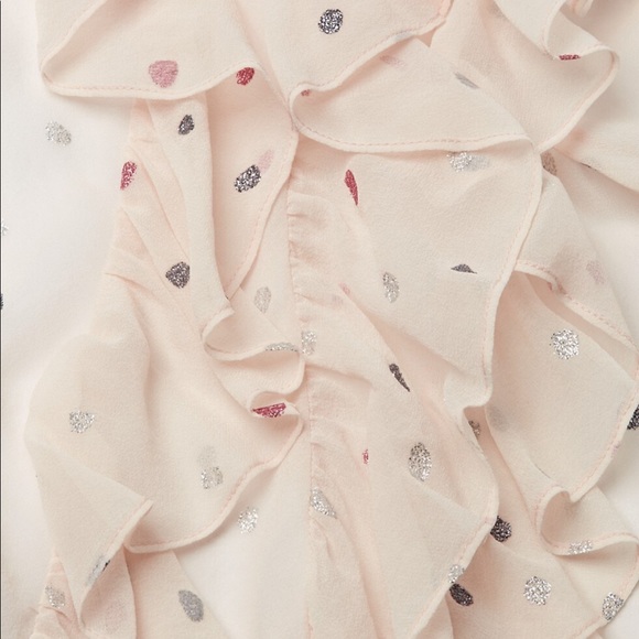 Rebecca Taylor Glitter Polka Dot Blouse - Picture 9 of 11